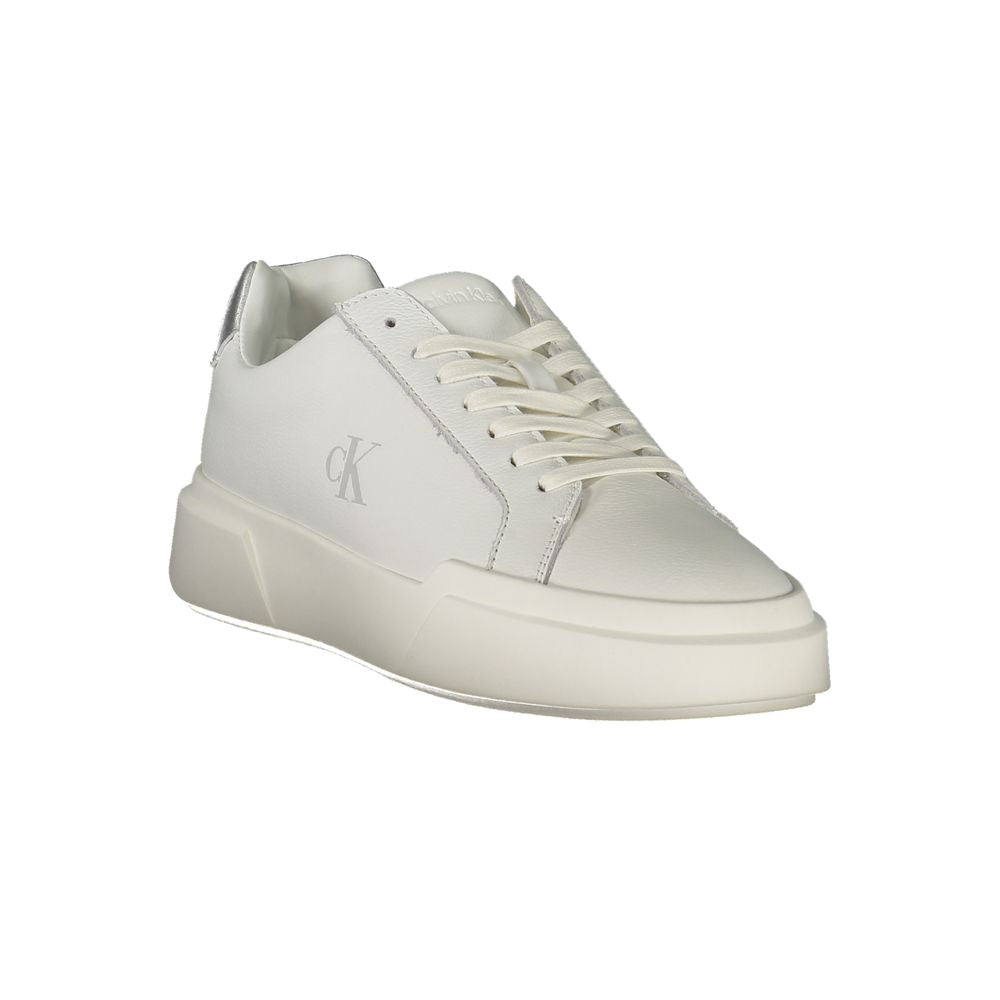 Calvin Klein Athletic Sneaker — White Polyurethane