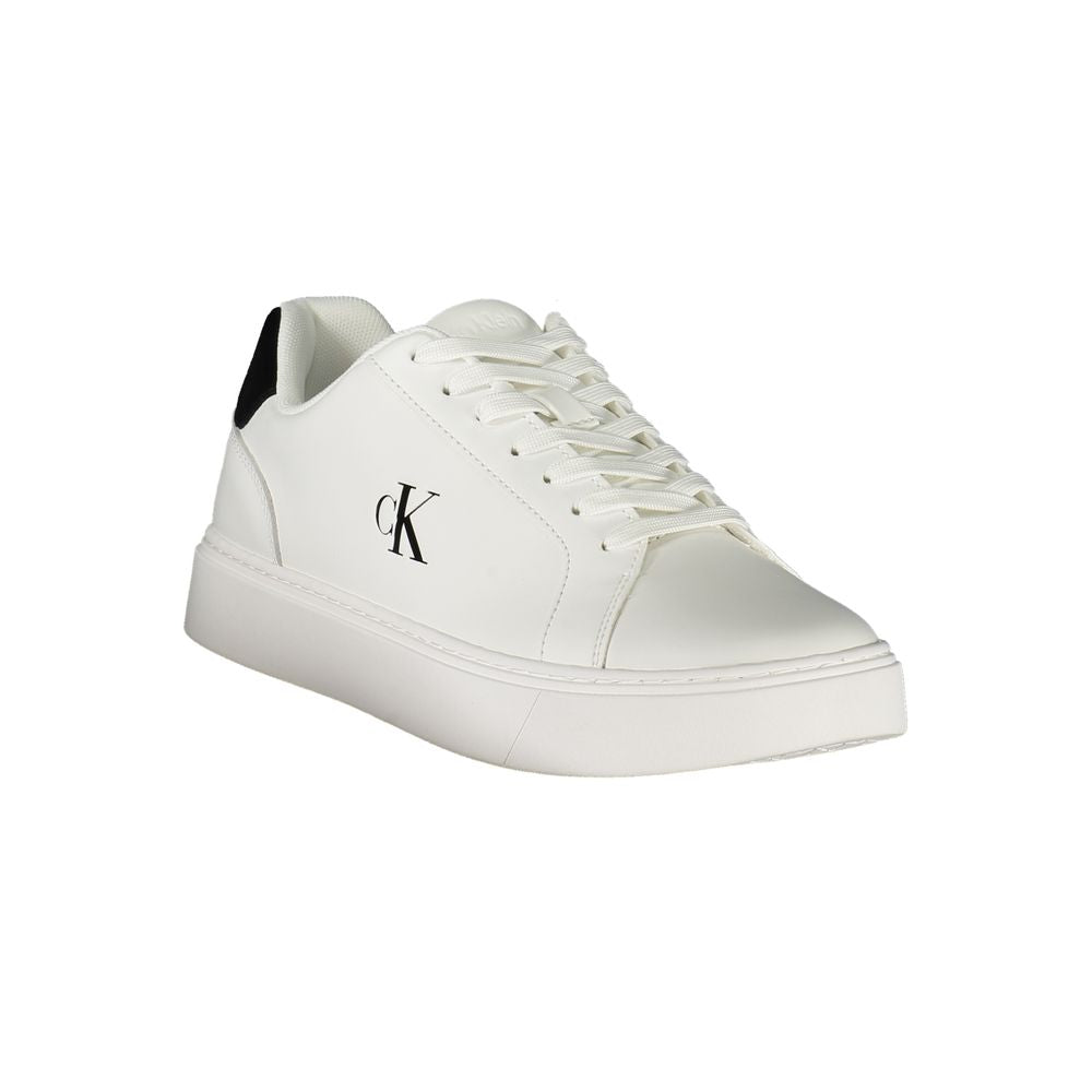 Calvin Klein Athletic Sneaker — White Polyurethane