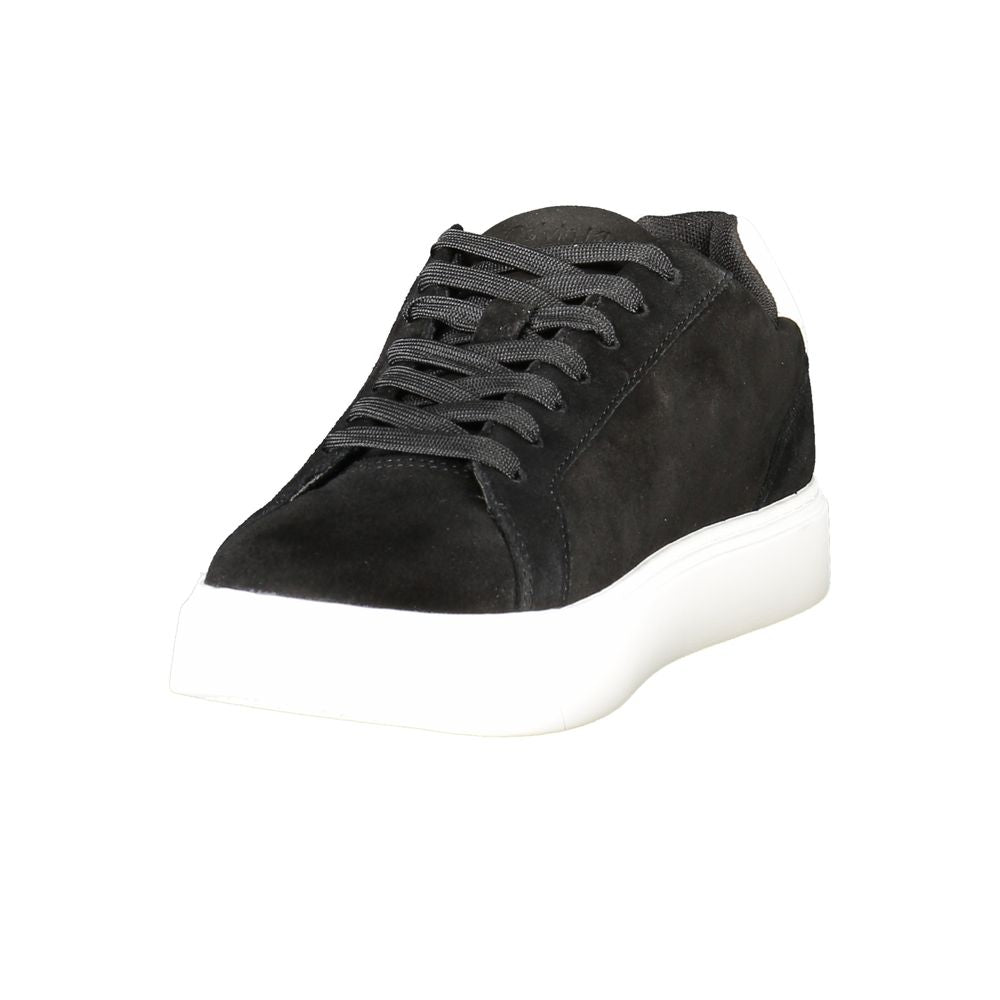 Calvin Klein Low-Top Sneaker — Black Leather