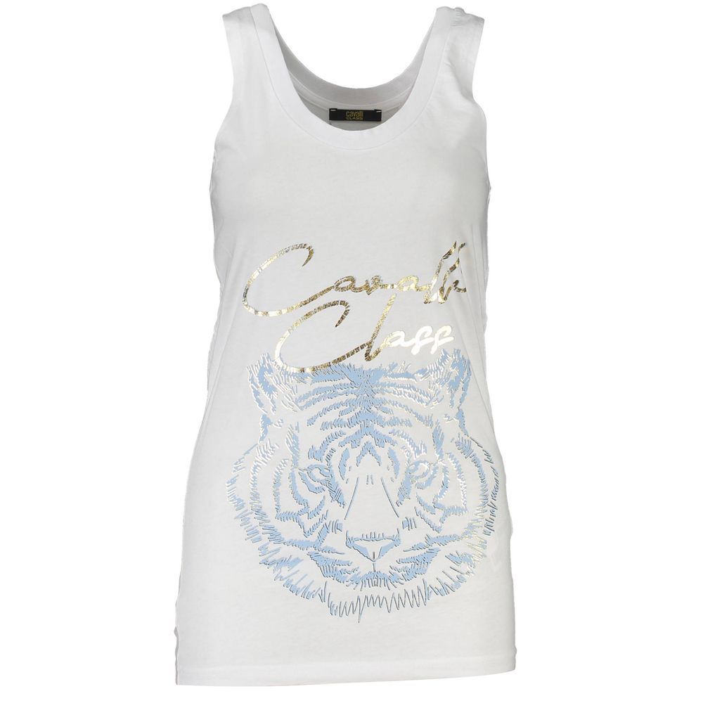 Cavalli Class Tank Top — White Cotton