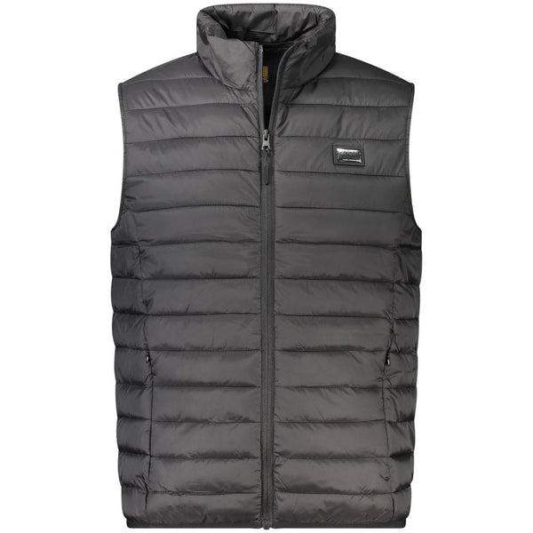 Cavalli Class Sleeveless Jacket — Black Polyester