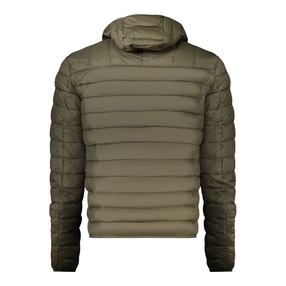 Cavalli Class Hooded Jacket — Green Polyester