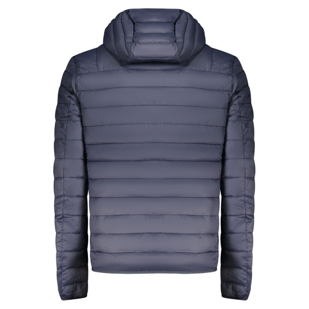 Cavalli Class Hooded Jacket — Blue Polyester