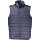 Cavalli Class Sleeveless Jacket — Blue Polyester