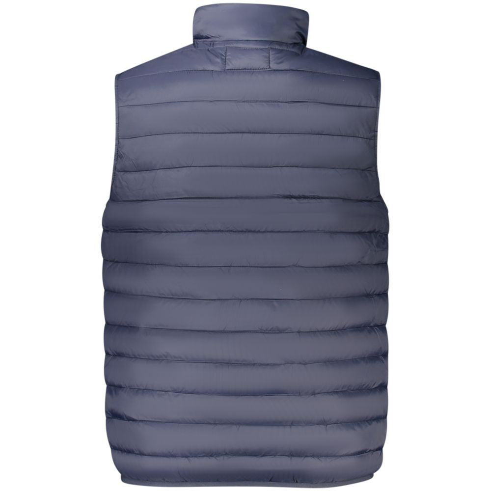 Cavalli Class Sleeveless Jacket — Blue Polyester