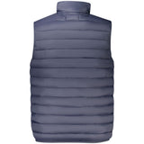 Cavalli Class Sleeveless Jacket — Blue Polyester