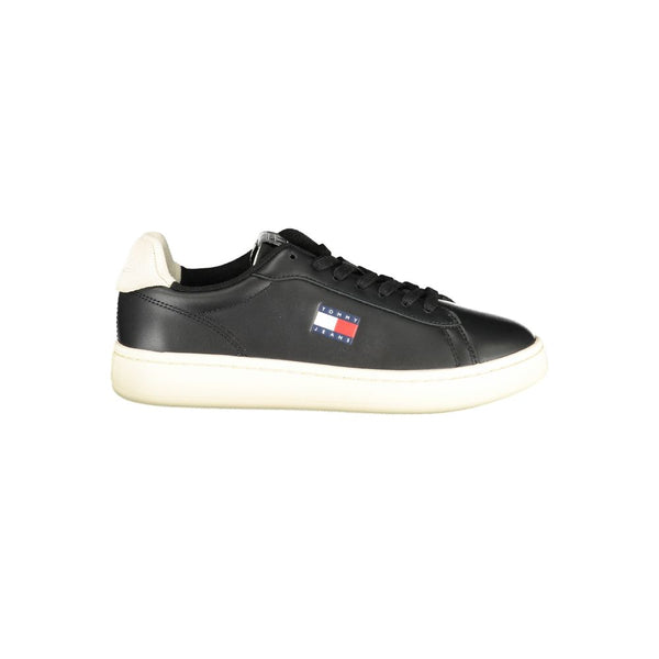 Tommy Hilfiger Low-Top Sneaker — Black Polyurethane