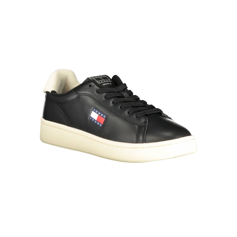Tommy Hilfiger Low-Top Sneaker — Black Polyurethane