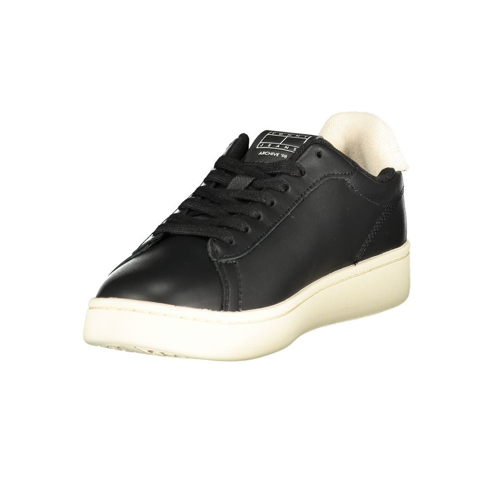 Tommy Hilfiger Low-Top Sneaker — Black Polyurethane