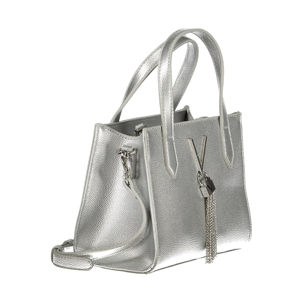 Mario Valentino Bag — Silver Polyurethane