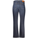 Calvin Klein High-Rise Straight-Leg Jeans — Blue Cotton