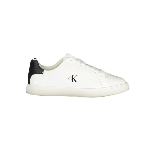 Calvin Klein Athletic Sneaker — White Polyurethane